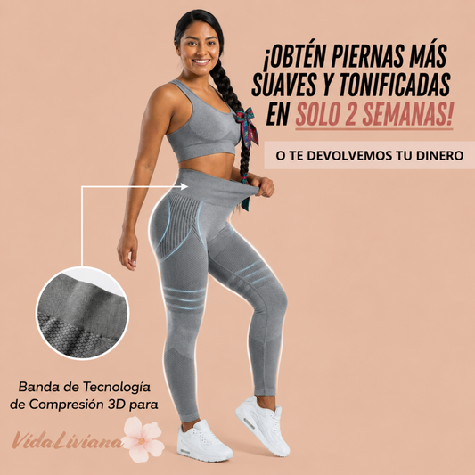 Leggings 3D VidaLiviana: redefine tu silueta sin esfuerzo.