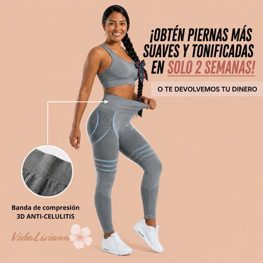 Leggings 3D VidaLiviana: redefine tu silueta sin esfuerzo.